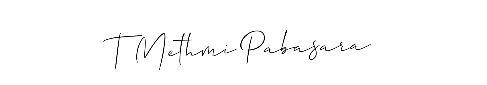 Best and Professional Signature Style for T Methmi Pabasara. Allison_Script Best Signature Style Collection. T Methmi Pabasara signature style 2 images and pictures png