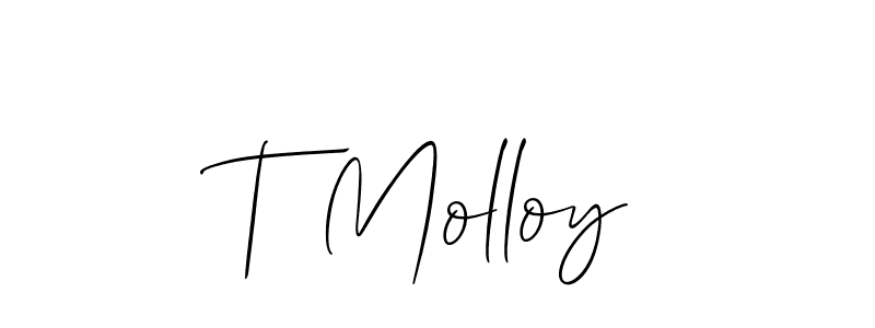 Make a short T Molloy signature style. Manage your documents anywhere anytime using Allison_Script. Create and add eSignatures, submit forms, share and send files easily. T Molloy signature style 2 images and pictures png