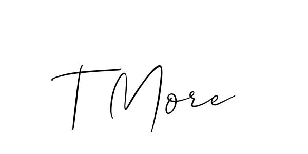 See photos of T More official signature by Spectra . Check more albums & portfolios. Read reviews & check more about Allison_Script font. T More signature style 2 images and pictures png