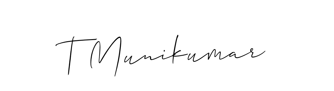 Make a beautiful signature design for name T Munikumar. Use this online signature maker to create a handwritten signature for free. T Munikumar signature style 2 images and pictures png