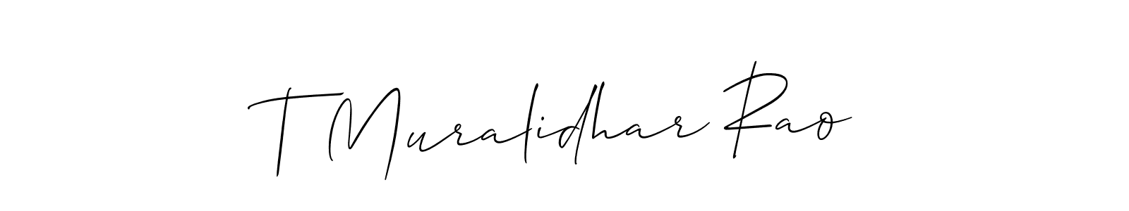 Best and Professional Signature Style for T Muralidhar Rao. Allison_Script Best Signature Style Collection. T Muralidhar Rao signature style 2 images and pictures png