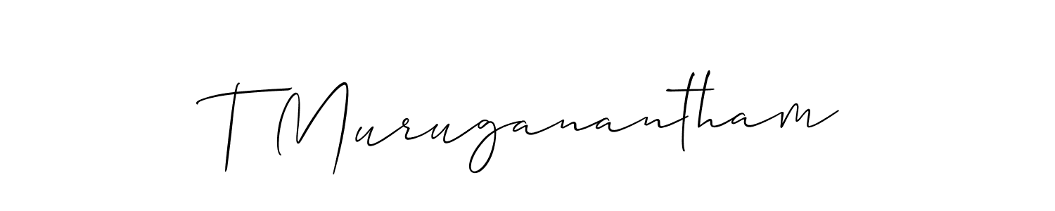 T Muruganantham stylish signature style. Best Handwritten Sign (Allison_Script) for my name. Handwritten Signature Collection Ideas for my name T Muruganantham. T Muruganantham signature style 2 images and pictures png