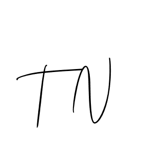 Also we have T N name is the best signature style. Create professional handwritten signature collection using Allison_Script autograph style. T N signature style 2 images and pictures png