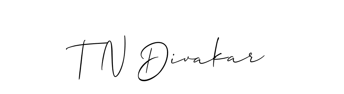 Best and Professional Signature Style for T N Divakar. Allison_Script Best Signature Style Collection. T N Divakar signature style 2 images and pictures png