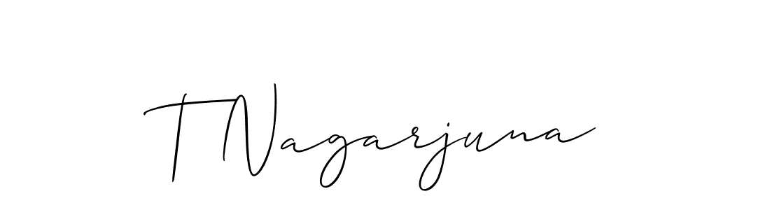 How to Draw T Nagarjuna signature style? Allison_Script is a latest design signature styles for name T Nagarjuna. T Nagarjuna signature style 2 images and pictures png
