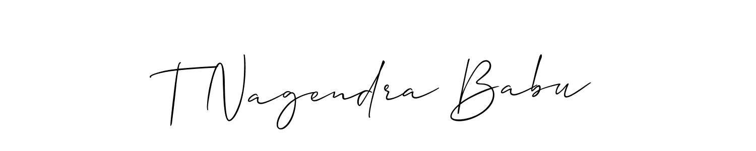 How to make T Nagendra Babu signature? Allison_Script is a professional autograph style. Create handwritten signature for T Nagendra Babu name. T Nagendra Babu signature style 2 images and pictures png