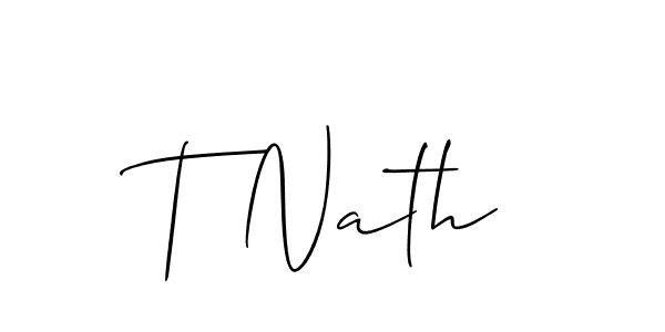 Similarly Allison_Script is the best handwritten signature design. Signature creator online .You can use it as an online autograph creator for name T Nath. T Nath signature style 2 images and pictures png