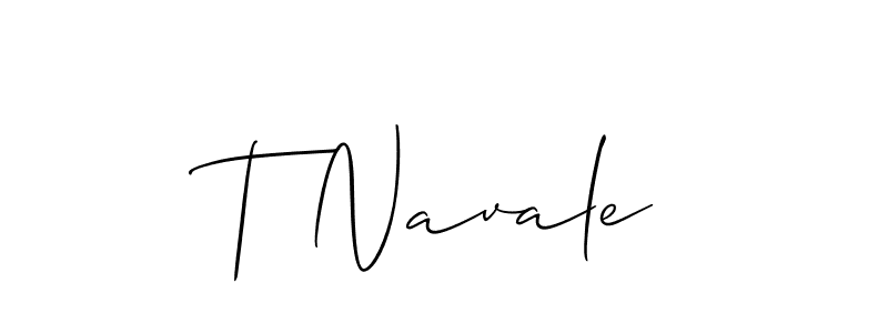 Similarly Allison_Script is the best handwritten signature design. Signature creator online .You can use it as an online autograph creator for name T Navale. T Navale signature style 2 images and pictures png