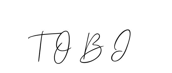 How to make T O B I name signature. Use Allison_Script style for creating short signs online. This is the latest handwritten sign. T O B I signature style 2 images and pictures png