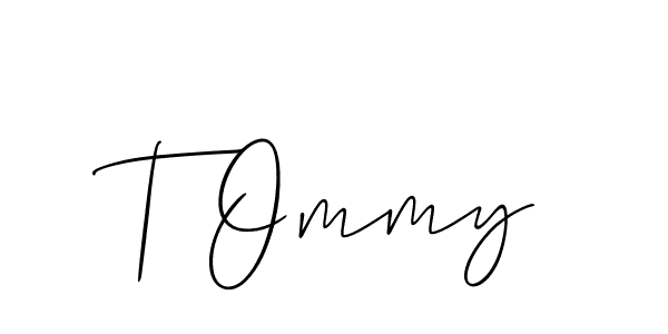 Design your own signature with our free online signature maker. With this signature software, you can create a handwritten (Allison_Script) signature for name T Ommy. T Ommy signature style 2 images and pictures png
