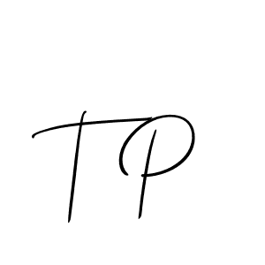 T P stylish signature style. Best Handwritten Sign (Allison_Script) for my name. Handwritten Signature Collection Ideas for my name T P. T P signature style 2 images and pictures png