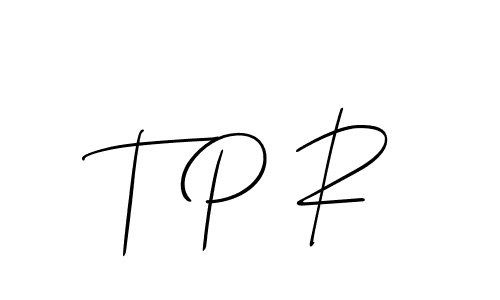 Use a signature maker to create a handwritten signature online. With this signature software, you can design (Allison_Script) your own signature for name T P R. T P R signature style 2 images and pictures png