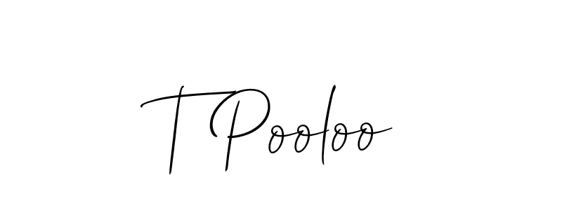 Also we have T Pooloo name is the best signature style. Create professional handwritten signature collection using Allison_Script autograph style. T Pooloo signature style 2 images and pictures png