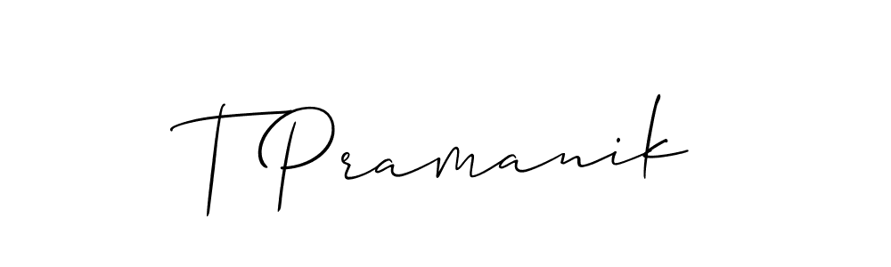 Check out images of Autograph of T Pramanik name. Actor T Pramanik Signature Style. Allison_Script is a professional sign style online. T Pramanik signature style 2 images and pictures png