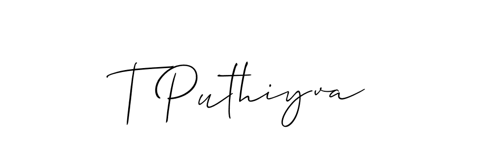Best and Professional Signature Style for T Puthiyva. Allison_Script Best Signature Style Collection. T Puthiyva signature style 2 images and pictures png