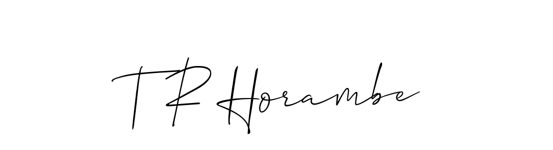 Once you've used our free online signature maker to create your best signature Allison_Script style, it's time to enjoy all of the benefits that T R Horambe name signing documents. T R Horambe signature style 2 images and pictures png