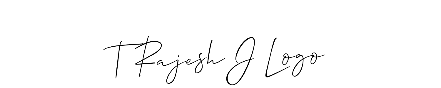 Design your own signature with our free online signature maker. With this signature software, you can create a handwritten (Allison_Script) signature for name T Rajesh J Logo. T Rajesh J Logo signature style 2 images and pictures png