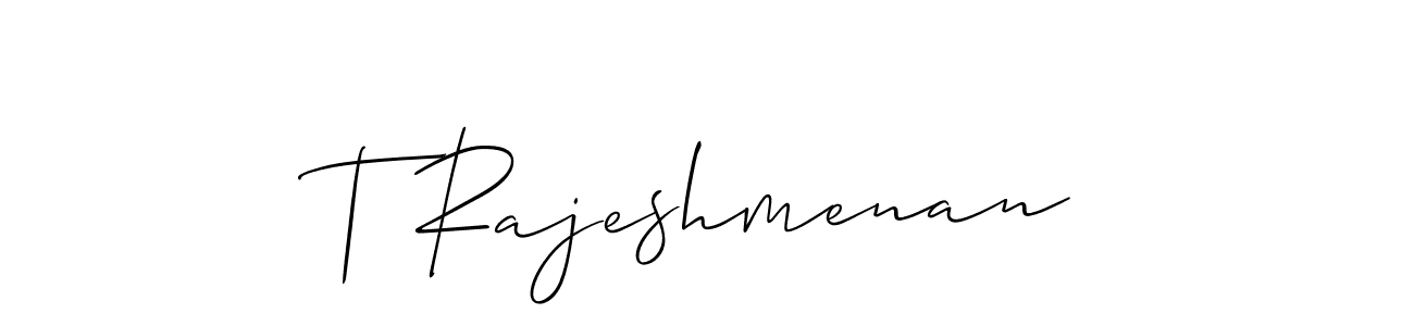 T Rajeshmenan stylish signature style. Best Handwritten Sign (Allison_Script) for my name. Handwritten Signature Collection Ideas for my name T Rajeshmenan. T Rajeshmenan signature style 2 images and pictures png