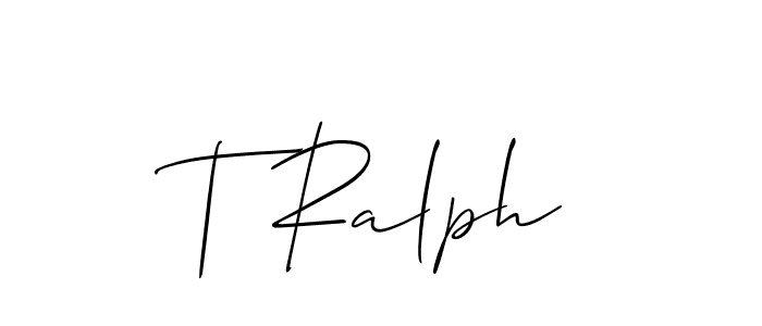 Make a beautiful signature design for name T Ralph. Use this online signature maker to create a handwritten signature for free. T Ralph signature style 2 images and pictures png