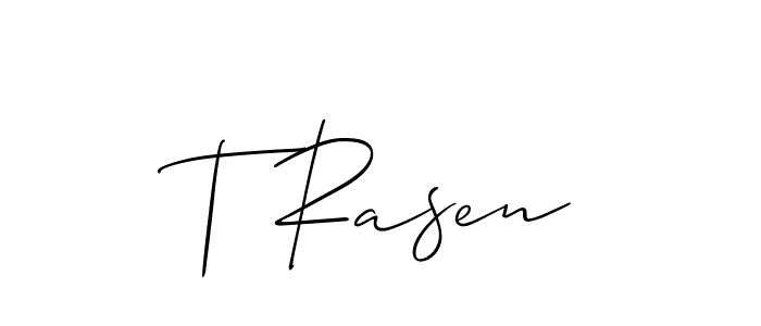 T Rasen stylish signature style. Best Handwritten Sign (Allison_Script) for my name. Handwritten Signature Collection Ideas for my name T Rasen. T Rasen signature style 2 images and pictures png