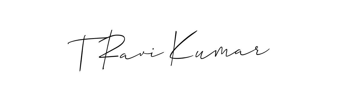 This is the best signature style for the T Ravi Kumar name. Also you like these signature font (Allison_Script). Mix name signature. T Ravi Kumar signature style 2 images and pictures png