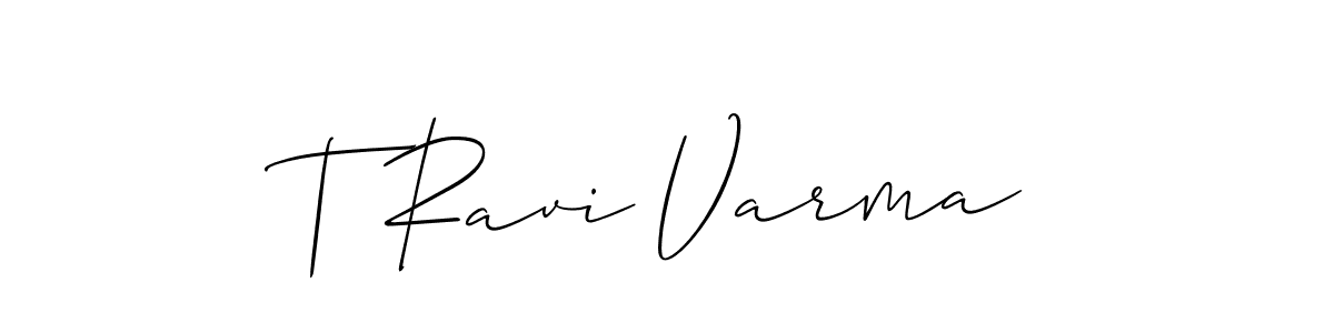 Similarly Allison_Script is the best handwritten signature design. Signature creator online .You can use it as an online autograph creator for name T Ravi Varma. T Ravi Varma signature style 2 images and pictures png