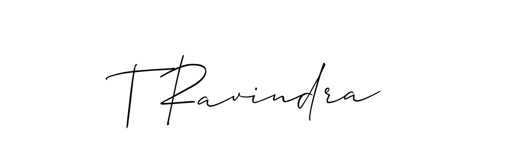 Similarly Allison_Script is the best handwritten signature design. Signature creator online .You can use it as an online autograph creator for name T Ravindra. T Ravindra signature style 2 images and pictures png