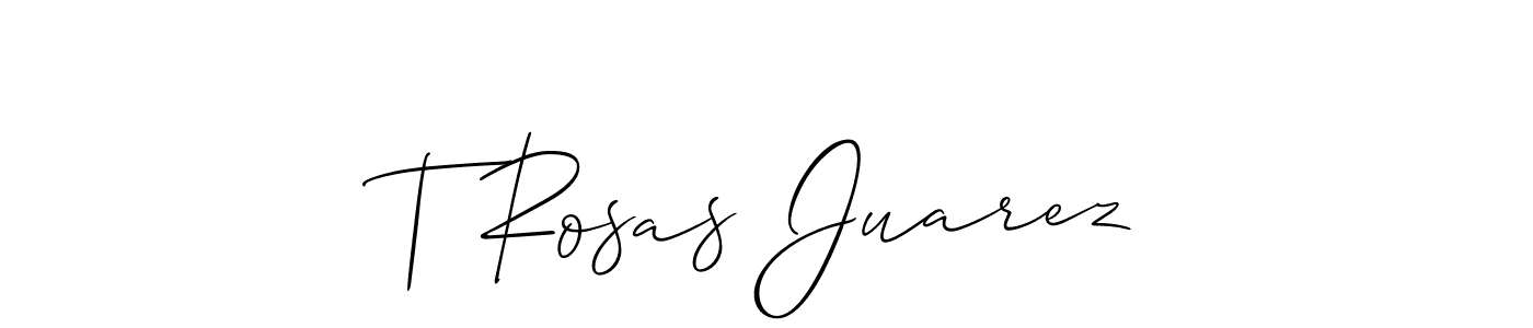 Make a beautiful signature design for name T Rosas Juarez. Use this online signature maker to create a handwritten signature for free. T Rosas Juarez signature style 2 images and pictures png