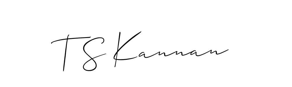 Best and Professional Signature Style for T S Kannan. Allison_Script Best Signature Style Collection. T S Kannan signature style 2 images and pictures png