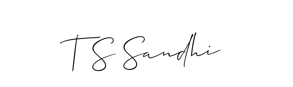 Make a short T S Sandhi signature style. Manage your documents anywhere anytime using Allison_Script. Create and add eSignatures, submit forms, share and send files easily. T S Sandhi signature style 2 images and pictures png