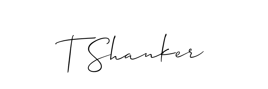 T Shanker stylish signature style. Best Handwritten Sign (Allison_Script) for my name. Handwritten Signature Collection Ideas for my name T Shanker. T Shanker signature style 2 images and pictures png