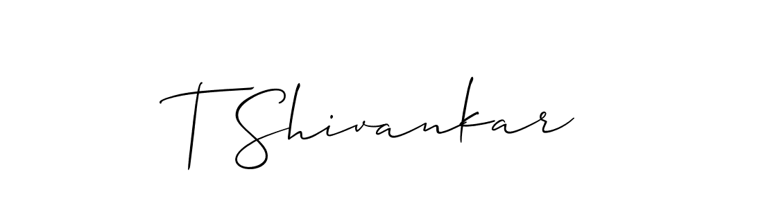 Similarly Allison_Script is the best handwritten signature design. Signature creator online .You can use it as an online autograph creator for name T Shivankar. T Shivankar signature style 2 images and pictures png