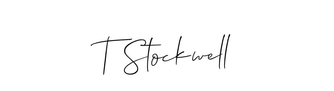 Make a beautiful signature design for name T Stockwell. Use this online signature maker to create a handwritten signature for free. T Stockwell signature style 2 images and pictures png
