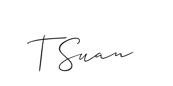 Make a beautiful signature design for name T Suan. Use this online signature maker to create a handwritten signature for free. T Suan signature style 2 images and pictures png