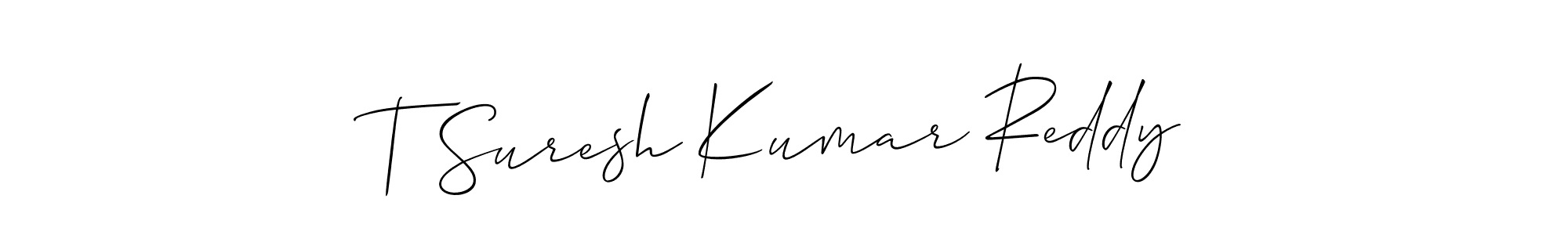 Make a beautiful signature design for name T Suresh Kumar Reddy. Use this online signature maker to create a handwritten signature for free. T Suresh Kumar Reddy signature style 2 images and pictures png