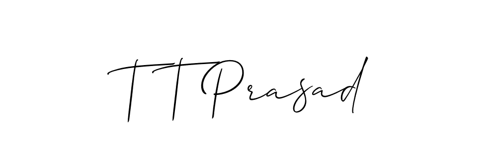 How to Draw T T Prasad signature style? Allison_Script is a latest design signature styles for name T T Prasad. T T Prasad signature style 2 images and pictures png