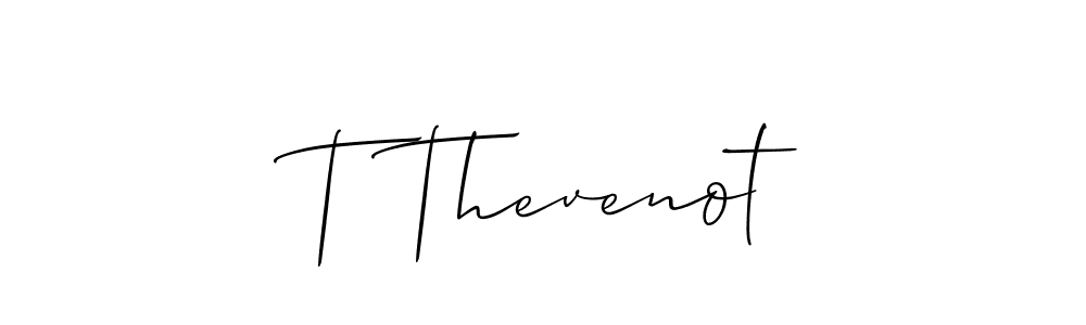 Use a signature maker to create a handwritten signature online. With this signature software, you can design (Allison_Script) your own signature for name T Thevenot. T Thevenot signature style 2 images and pictures png