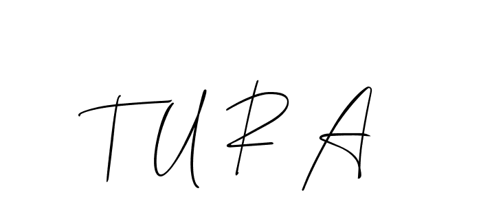 This is the best signature style for the T U R A name. Also you like these signature font (Allison_Script). Mix name signature. T U R A signature style 2 images and pictures png