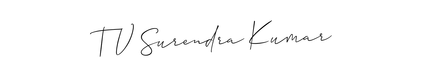 Here are the top 10 professional signature styles for the name T V Surendra Kumar. These are the best autograph styles you can use for your name. T V Surendra Kumar signature style 2 images and pictures png