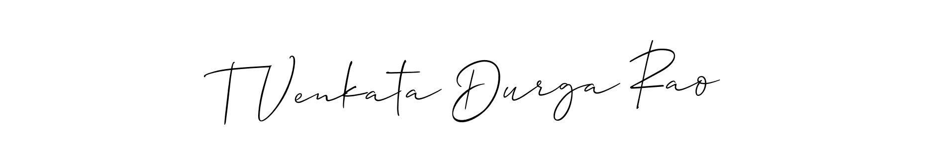 Make a beautiful signature design for name T Venkata Durga Rao. Use this online signature maker to create a handwritten signature for free. T Venkata Durga Rao signature style 2 images and pictures png