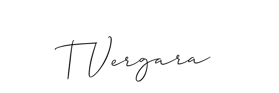 Make a beautiful signature design for name T Vergara. With this signature (Allison_Script) style, you can create a handwritten signature for free. T Vergara signature style 2 images and pictures png