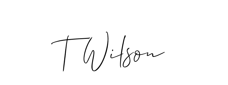 Best and Professional Signature Style for T Wilson. Allison_Script Best Signature Style Collection. T Wilson signature style 2 images and pictures png