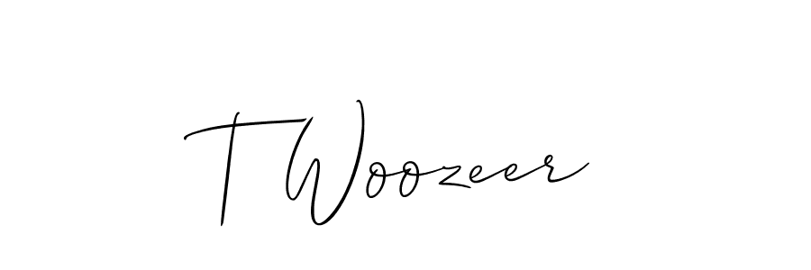 Make a beautiful signature design for name T Woozeer. Use this online signature maker to create a handwritten signature for free. T Woozeer signature style 2 images and pictures png