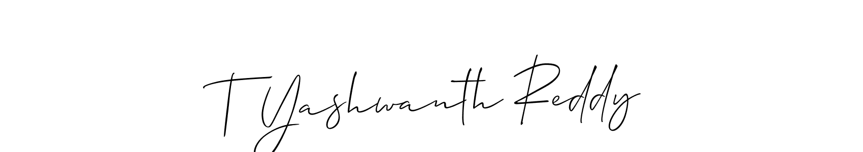 This is the best signature style for the T Yashwanth Reddy name. Also you like these signature font (Allison_Script). Mix name signature. T Yashwanth Reddy signature style 2 images and pictures png