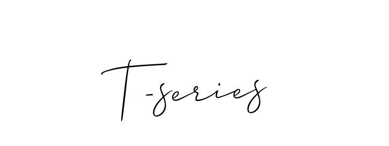 How to make T-series name signature. Use Allison_Script style for creating short signs online. This is the latest handwritten sign. T-series signature style 2 images and pictures png