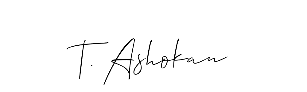 Make a beautiful signature design for name T. Ashokan. Use this online signature maker to create a handwritten signature for free. T. Ashokan signature style 2 images and pictures png