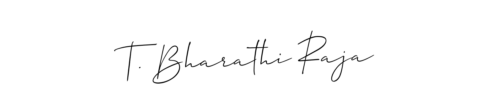 How to make T. Bharathi Raja signature? Allison_Script is a professional autograph style. Create handwritten signature for T. Bharathi Raja name. T. Bharathi Raja signature style 2 images and pictures png