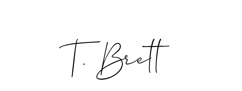Make a beautiful signature design for name T. Brett. Use this online signature maker to create a handwritten signature for free. T. Brett signature style 2 images and pictures png