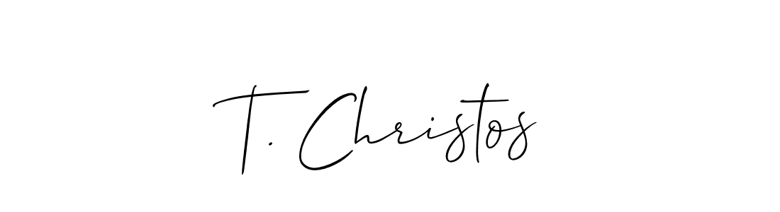 You can use this online signature creator to create a handwritten signature for the name T. Christos. This is the best online autograph maker. T. Christos signature style 2 images and pictures png
