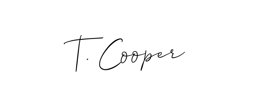 Best and Professional Signature Style for T. Cooper. Allison_Script Best Signature Style Collection. T. Cooper signature style 2 images and pictures png